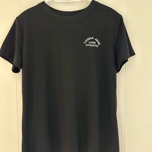 Lorna Jane Black Short Sleeve Tee with Logo